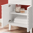 Modway Render 24" Bathroom Vanity - White/Black-Dual Soft-Close Doors