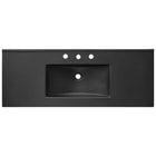 Modway Cayman 48" Single Basin Bathroom Sink - Black-Integrated Countertop