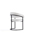 Manhattan Comfort Augusta 23.6" Modern Leatherette Upholstered Dining Chair - White-Delivered to you Fully Assembled! No Assembly Required