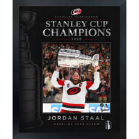 Frameworth Carolina Hurricanes 2026 Stanley Cup Champions: Jordan Staal PhotoGlass Framed Photo - 18" W x 22" H-Officially licensed NHL and NHLPA photo: Jordan Staal 16x20 PhotoGlass Frame Carolina Hurricanes 2026 Stanley Cup Champions for Carolina Hurricanes fans and collectors