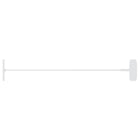 Garvey 2" Standard Fastener - Clear Polypropylene - 75 Clip/5000 fasteners Pack-Clear standard fasteners for use with most standard fabrics