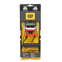 CAT 15' Heavy-Duty Adjustable Ratchet Tie Down-Unmatched Strength for Heavy Loads: The ratchet tie down delivers a powerful 1,667-pound working strength and an incredible 5,000-pound breaking strength, ensuring your cargo is securely fastened even during the most demanding tasks
