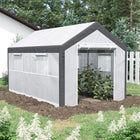 Outsunny 7' x 12' x 7' Heavy Duty Walk-In Greenhouse- Greenhouse shed protects crops from cold, frost, and hail in the winter and stimulates growth in the spring and summer
 