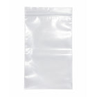 KL Rubber Resealable Polyethylene Bag with Hang Hole - 4 Mil - 5" x 8” - 1000 Pack-Offset lip design with durable zipper for easy opening and secure closure
