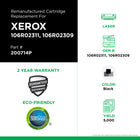CIG Xerox WorkCentre 3315 Remanufactured Toner Cartridge - High Yield - Black-Environmentally Friendly: Remanufactured from an original Xerox recycled cartridge