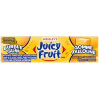 Juicy Fruit Sugar Bubble Gum Chunk - Single Pack - 5 Pieces-Juicy Fruit Sugar Bubble Gum Chunk