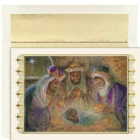 JAM Paper Christmas Cards & Matching Envelopes Set - 7-6/7" x 5-5/8" - Peace Hope Joy - 18 Pack-Peace Hope Joy Design