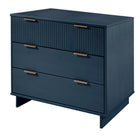 Manhattan Comfort Granville 37.8" Modern Dresser - Midnight Blue-Recommended for up to 35 inch TV.