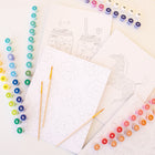 Art 101 Paint by Number 99-Piece Activity Kit-Included in this activity kit are 4 designs sized at 8 inches by 10 inches and 4 designs sized at 5 inches by 7 inches