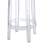 Modway Casper Backless Counter Stool - Clear-Weight Capacity: 285 Pounds