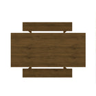 Manhattan Comfort Nomad 67.91" Modern Dining Set - Nature - Set of 3-Includes Adjustable Plastic Feet Stoppers
