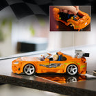 LEGO Speed Champions The Fast and The Furious Toyota Supra MK4-Authentic movie details include the Supra’s rear wing and 4 novelty rims