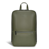 Champs Onyx Leather Classic Backpack - Khaki-CHAMPS Onyx Collection Classic Backpack