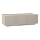 Hudson&Canal Reyes 48"W Rectangular Coffee Table - Alder White-A modern contemporary design for your living room, den, and more