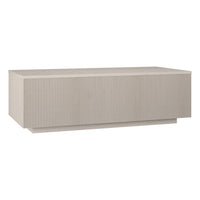 Hudson&Canal Reyes 48"W Rectangular Coffee Table - Alder White-A modern contemporary design for your living room, den, and more