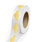 JAM Paper Standard Label Rolls - Anniversary Seal - 1 3/8 x 2 5/8 - Gold Matte Foil - 125 Labels/Roll-Colour: Durable Gold Matte Foil | Make your mail stand out with colourful shipping address labels.