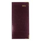 Brownline 2026 Executive Weekly Pocket Planner Sewn Binding - 6-7/8" x 3-3/16" - Assorted Colours - Trilingual-Calendars of past and current months on each spread
