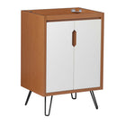 Modway Energize 24" Bathroom Vanity Cabinet - Cherry/White-Mid-Century Modern Bathroom Vanity
