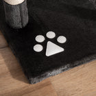 PawHut 94" - 102" Floor-To-Ceiling Huge Cat Tree Tower - Grey-Colour: Dark Grey 