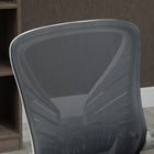 Vinsetto Mesh Task Office Chair with Lumbar Support and Armrests - Grey-Material: Sponge, Nylon, PP, Mesh (polyester)