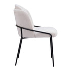 Zuo Jambi Dining Chair - Ivory - Set of 2-Chair Weight Capacity: Supports up to 350 lb