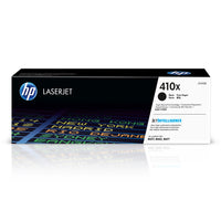 HP 410X (CF410X) Black High Yield Original LaserJet Toner Cartridge-HP 410X toner cartridges work with: HP colour LaserJet Pro M377, M452, M477