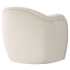 Modway Compose Performance Velvet Accent Chair - Alabaster-Non-Marking Floor Glides