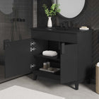 Modway Miles 36" Bathroom Vanity - Black-Ceramic Sink Basin