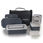 Pinnacle Pyramid Food Storage 4-Piece Lunch Set-Leak proof, cold and warm storage, air tight, BBA Free
