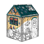 Bankers Box Winter Cottage-Colour Your House: Your child can decorate their Winter Cottage Playhouse in any way they want with markers, crayons, or paint, allowing them to exercise their creativity