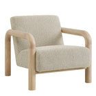 Modway Sereno Boucle Accent Chair - Marble Oak-Modern Accent Chair