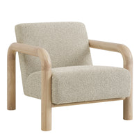 Modway Sereno Boucle Accent Chair - Marble Oak-Modern Accent Chair