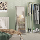 HOMCOM Full Length Mirror - 20.1" W x 57.9" H - Grey-Easy assembly required