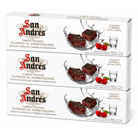 San Andrés Truffled Chocolate with Maraschino Cherries - 200 g - 3 Pack-Premium Spanish truffled chocolate confection