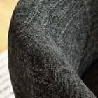Modway Vesta Chenille Fabric Upholstered Swivel Chair - Carbon Black-Sinuous Spring Support