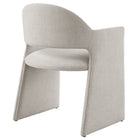 Modway Talia Upholstered Fabric Dining Armchair - Linen-Arrives Fully Assembled
