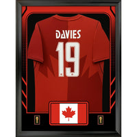 Frameworth Official FIFA World Cup 2026 Canada Alphonso Davies Framed Replica Jersey - 25.75" x 33.75"-Officially licensed FIFA World Cup 2026 framed replica jersey display featuring Alphonso Davies.