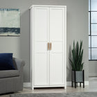 Sauder Storage Cabinet - White-Adjustable shelving: Three adjustable shelves and one fixed shelf for the ultimate storage versatility. Each adjustable shelf has a maximum weight capacity of 25 lb