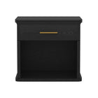 Manhattan Comfort Clifford Traditional 1-Drawer Nightstand - Black-Wood Grain Laminate Finish: Warm, natural wood look with a durable, easy-to-clean surface
