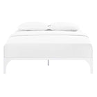 Modway Ollie Full Bed Frame - White-Weight Capacity Up To 1300 lbs