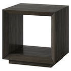 Hudson&Canal Tannen Rectangular Side Table - 22" W - Alder Brown-Tabletop features a weight capacity of 50 lbs, lower shelf can hold 40 lbs