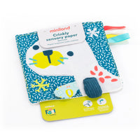 Miniland Feel to Learn: Crinkly Sensory Paper - Sea Lion-Crunchy baby paper in the shape of a cute sea lion