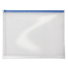 Pep Rally Poly Zipper Bag - Blue-Clear poly material for easy visibility of contents