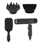 Aria Blowdryer and Brush set with Diffuser - Black-Lightweight / foldable for storage or travel