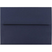 JAM Paper A6 Invitation Envelopes - 4.75 x 6.5 - Navy Blue - 50 Pack-Our envelopes are made from 28 lb paper and feature a straight flap gum closure with a smooth finish