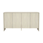 Manhattan Comfort Novara 60" Contemporary 4-Door Sideboard - Whitewashed Oak-Wood Grain Laminate Finish: Warm, natural wood look with a durable, easy-to-clean surface