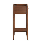 Modway Zaire 18" Bathroom Vanity Cabinet - Walnut-Tapered Legs