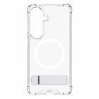 Blu Element Dropzone Rugged Kickstand Cell Phone Case with Magnets for Galaxy S26 - Clear-Reinforced AirPockets shock-absorbing corners