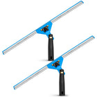 Gritt Commercial 18" Swivel Window Squeegee with Quick Release - 2 Pack-Streak-free window cleaning