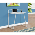 Monarch Specialties 7110 30"L Computer Desk - Juvenile White/White Metal-Sleek, sturdy metal legs